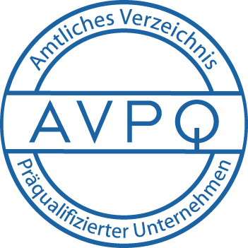 Logo für einen präqualifiziertes Unternehmen im Sicherheitsgewerbe