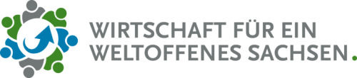 Logo der Wirtschaft für ein weltoffenes Sachsen und wir sind als Sicherheitsdienst Teil davon